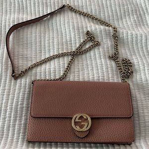 Gucci interlock g logo mini cross body shoulder bag